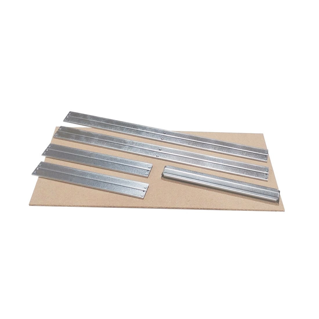Extra HDF polica pre kovový regál RIVET, 90x45 cm, zinok