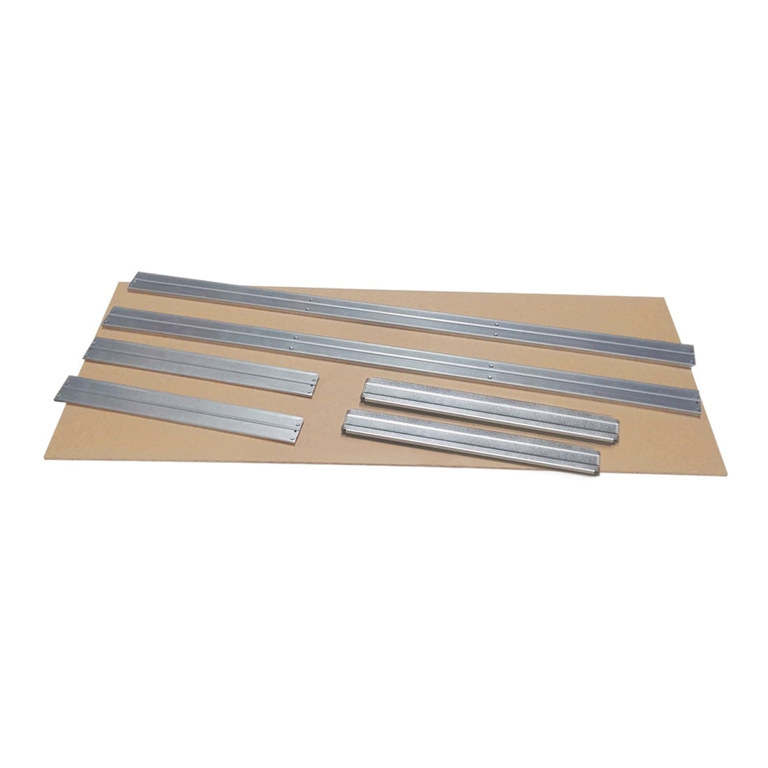 Extra HDF polica pre kovový regál RIVET, 150x60 cm, zinok