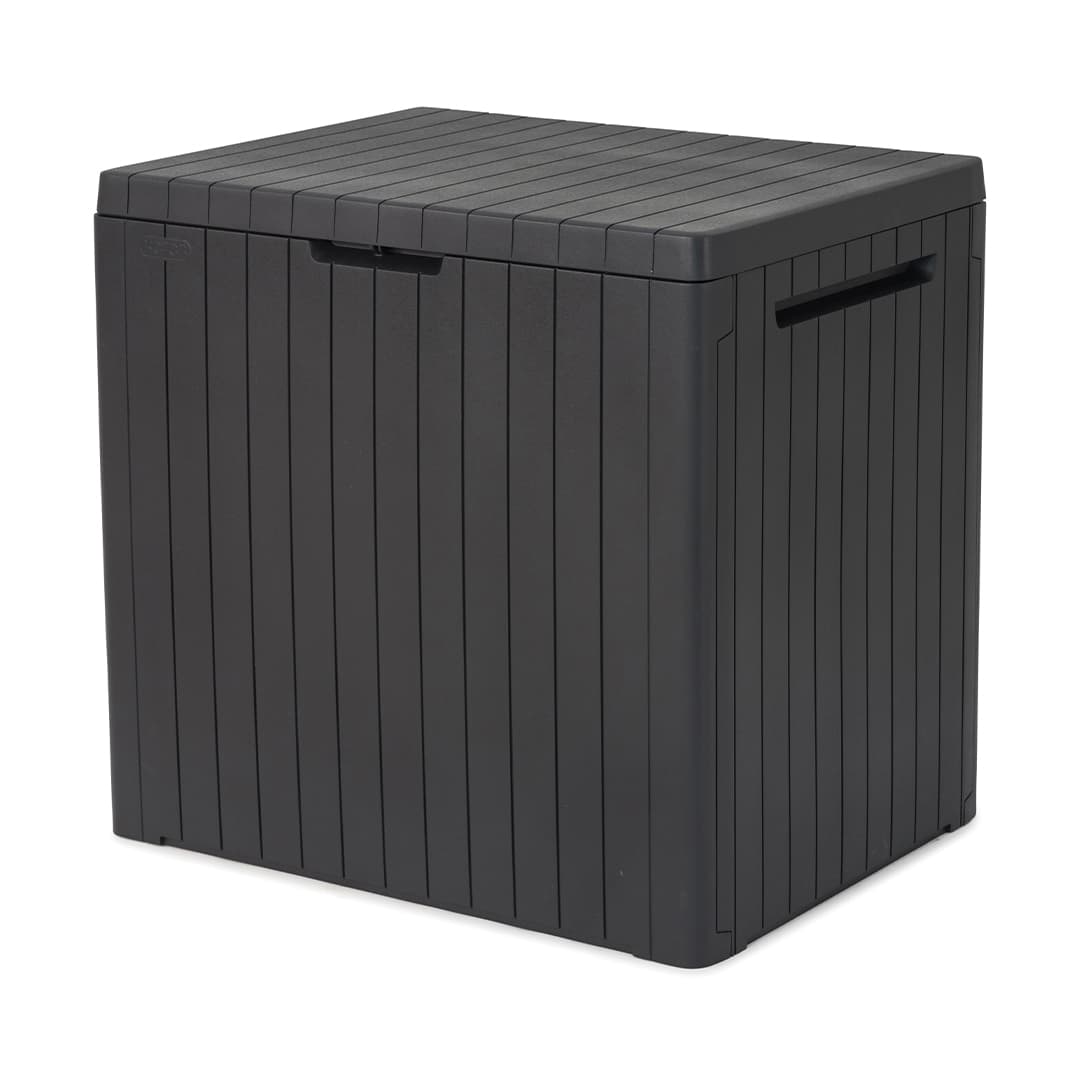 Záhradný plastový úložný box City Storage 113 l, čierny
