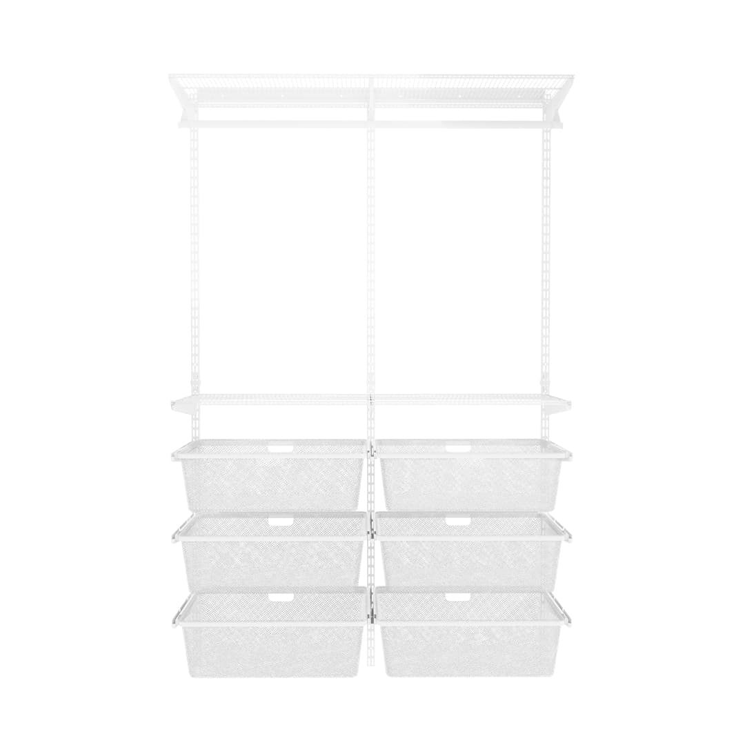 Nástenný regál do šatníka 200x120x40 cm TOPTRACK