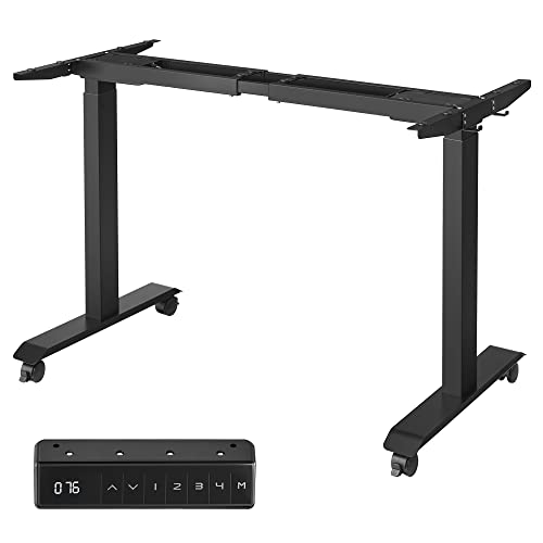 Nastaviteľný rám kancelárskeho stola, elektrický, 69-115x107,5-175x60cm