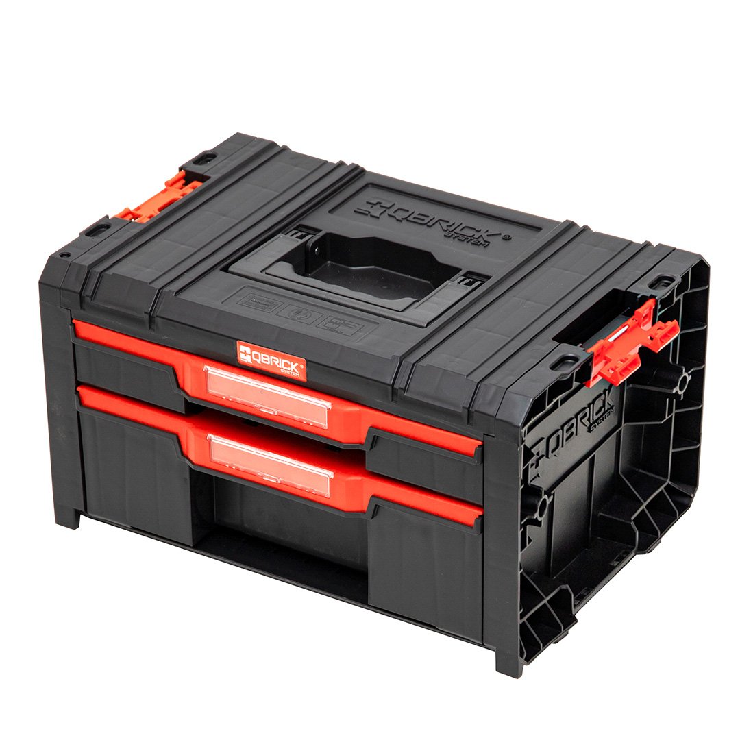 Kufrík na náradie s 2 zásuvkami Qbrick System PRO