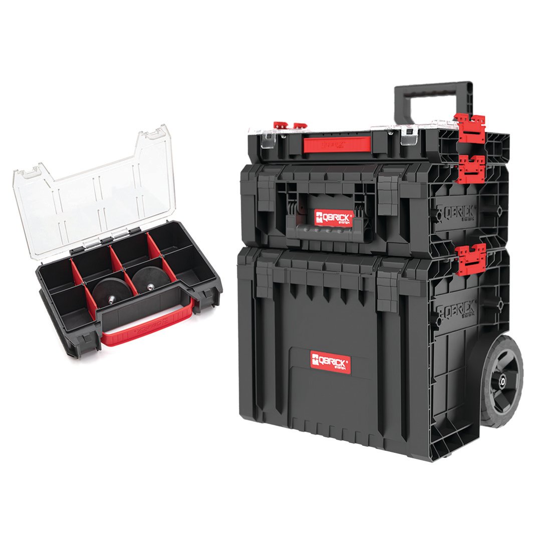 Vozík na náradie Qbrick System PRO Set 2 s magnetickou sadou