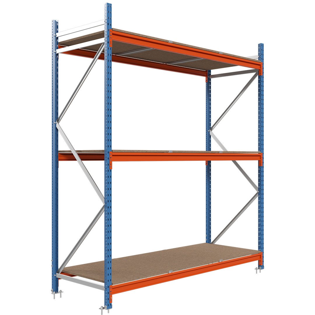 Kovový regál LONGSPAN 250x185x60-3-DTD