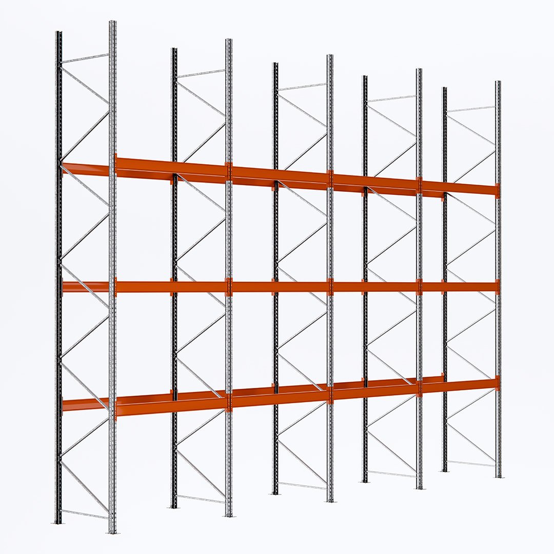 Základný paletový regál|4 moduly