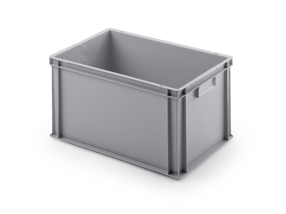 Sada 3 kusov - UNISTA Euro prepravka s uzavretými rukoväťami 64-320 - sivá