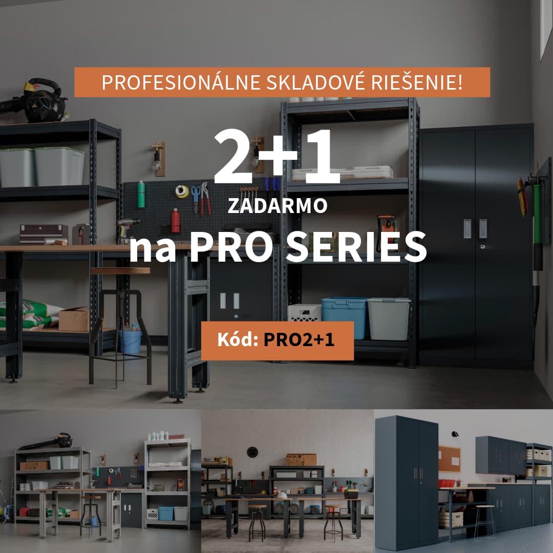 Séria PRO: riešenie skladovania pre dielne a profesionálne garáže