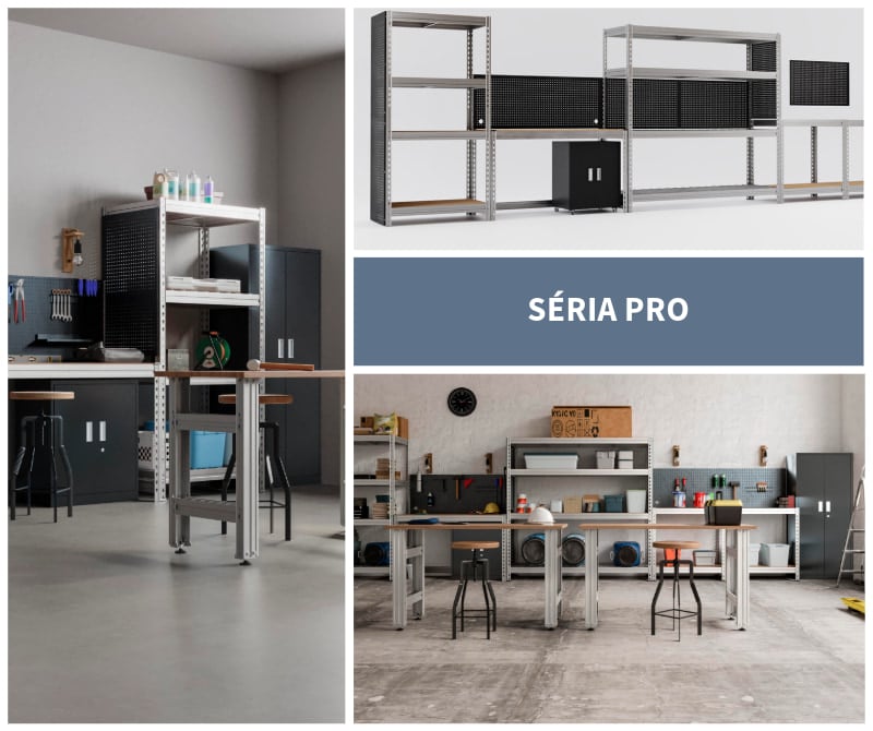 Séria PRO: riešenie skladovania pre dielne a profesionálne garáže