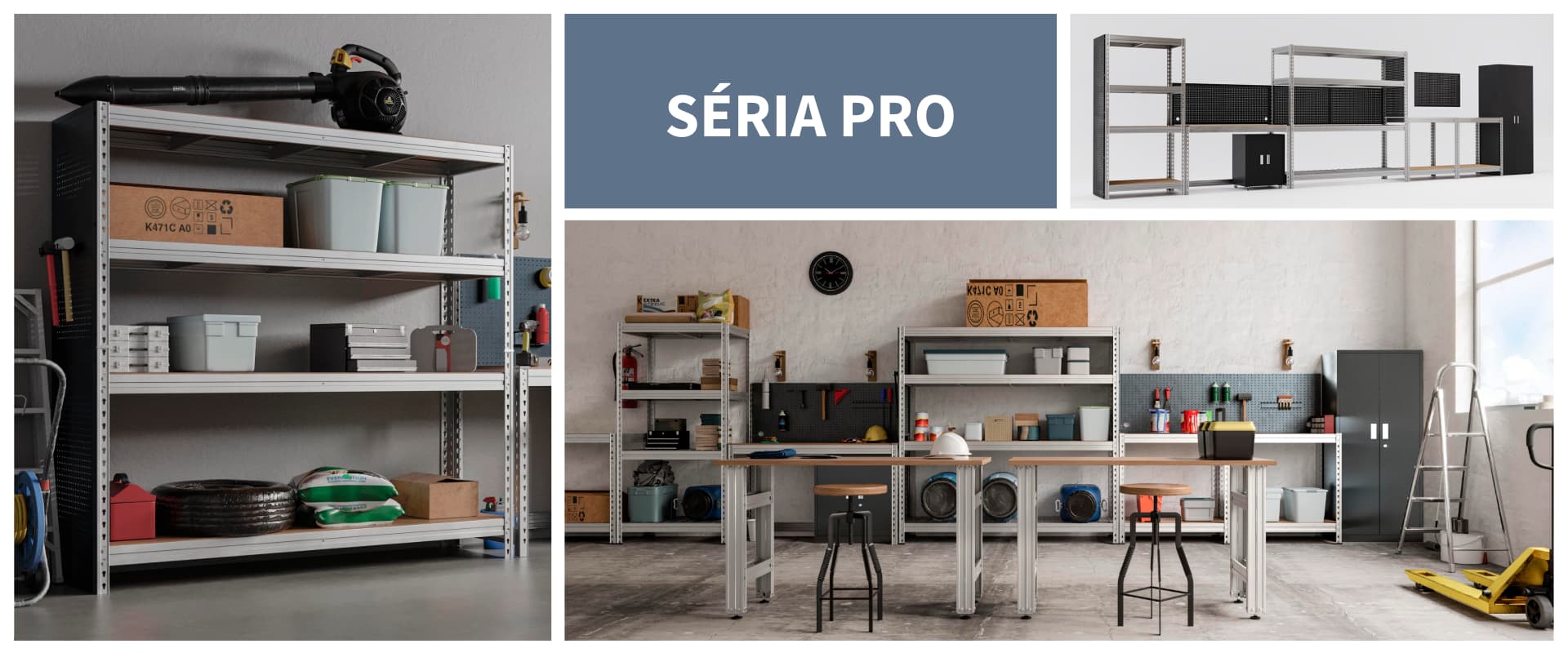 Séria PRO: riešenie skladovania pre dielne a profesionálne garáže